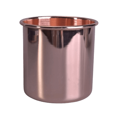 S.STEEL PLAIN CANDLE CONTAINER (POLISH)